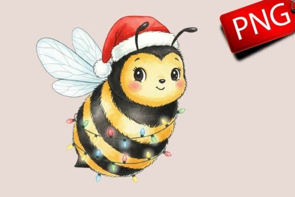 Bee Christmas Sublimation: Sweet Illustrations