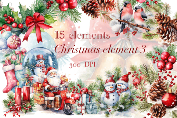 Christmas Elements 3: Illustrations for Branding