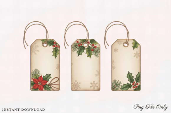 Christmas Gift Tag Clipart PNG: Illustrations Review