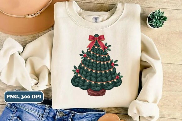 Crochet Yarn Christmas Tree PNG 21: Illustrations Review