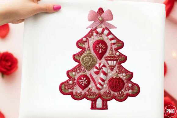 Crochet Yarn Tree PNG: Festive Illustrations