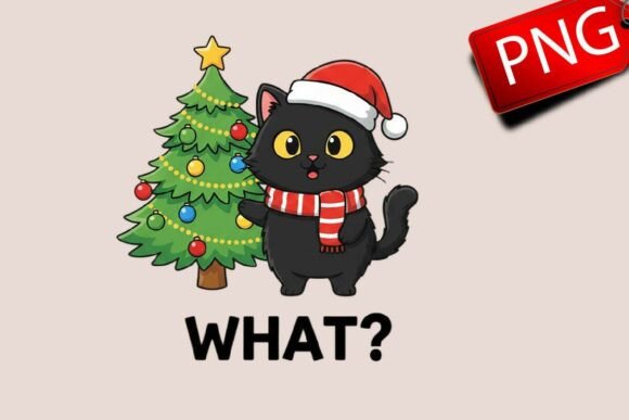 Funny Cat Christmas Sublimation: A Designer’s Review of Festive Illustrations