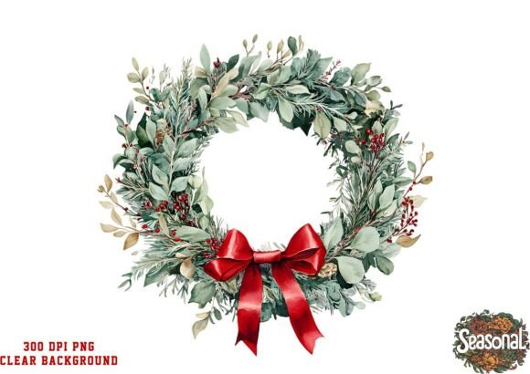 Natural Holiday Christmas Wreath PNG: A Designer’s Review