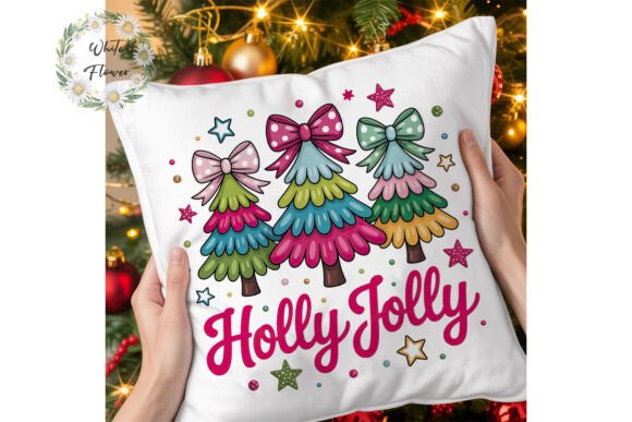 Pink Holly Jolly Christmas PNG Clipart Review