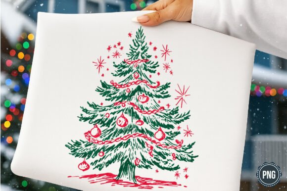 Reviewing Christmas Line Art Png - Tree PNG Illustrations