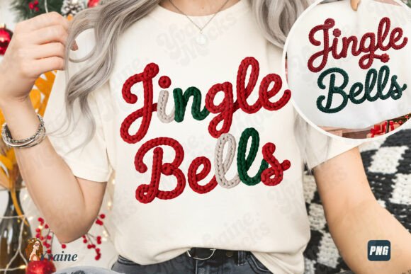 Yarn Crochet Jingle Bells: Festive Illustrations